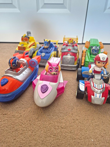 Paw patrol vehicle set with - paw,